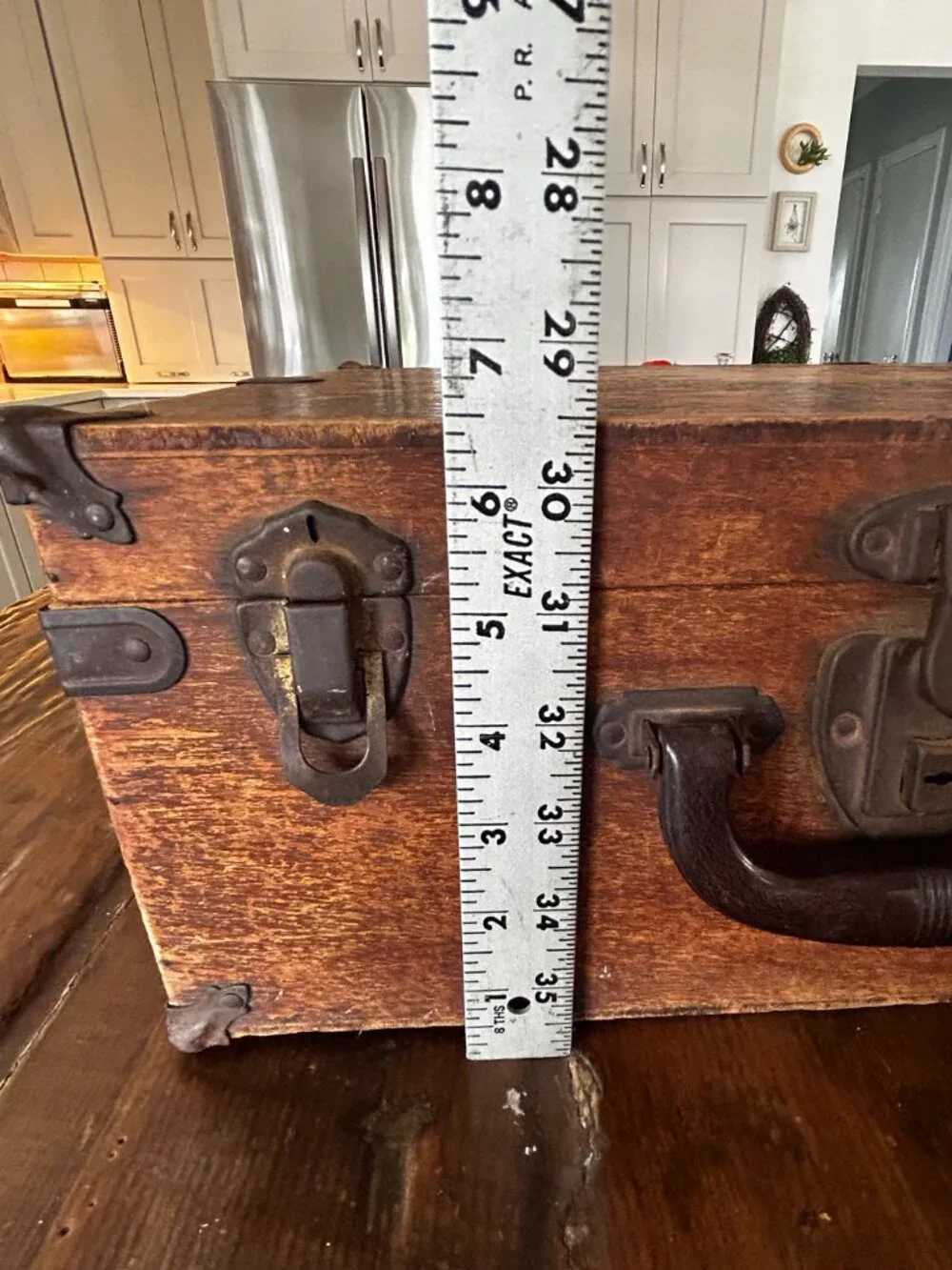 Vintage Wood Skate Case from Hillside Skating Rink from 1940'3-50'3